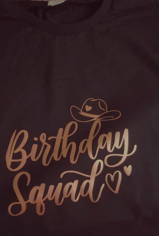 Birthday squad shirt